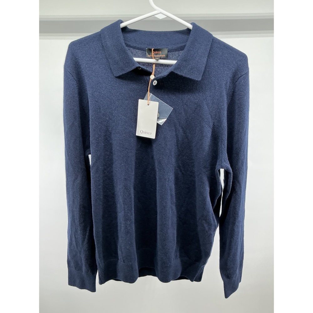 Mongolian Cashmere Polo Sweater